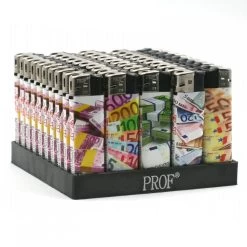 Lot De 50 Briquets Electronique - Euros Bank