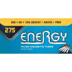 Lot De 9 Boites De 275 Tubes à Cigarettes Energy -Fournitures Pour Fumeurs lot de 9 boites de 275 tubes a cigarettes energy 3