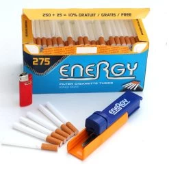 Lot De 9 Boites De 275 Tubes à Cigarettes Energy -Fournitures Pour Fumeurs lot de 9 boites de 275 tubes a cigarettes energy 4