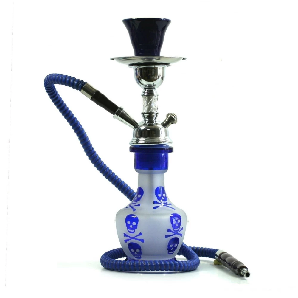 Forest Narguilé à Tête De Mort (33 Cm) - Bleu 3 Forest Narguilé à Tête De Mort (33 Cm) - Bleu