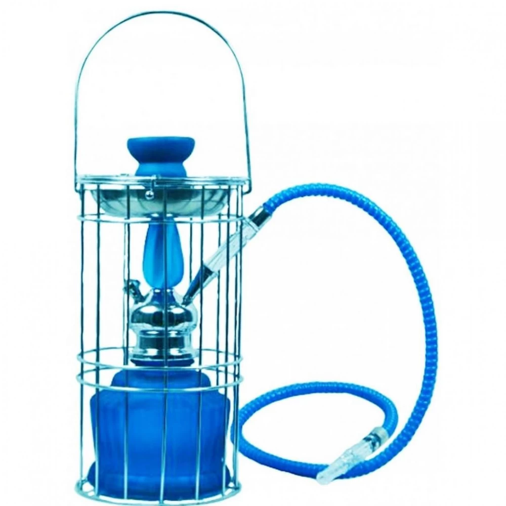 Narguilé (ZLX-066 NEON) Bleu 30 Cm Avec Cage 3 Narguilé (ZLX-066 NEON) Bleu 30 Cm Avec Cage