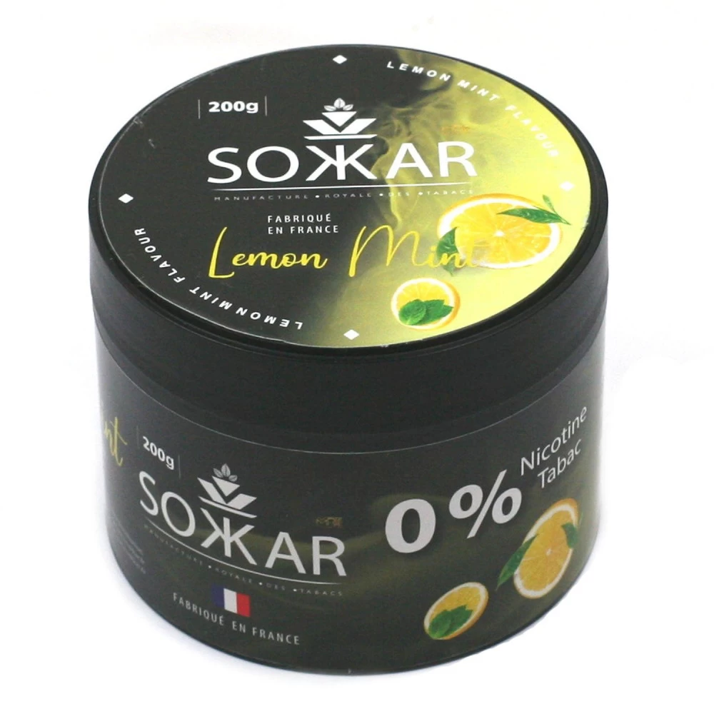 Sokkar Goût Pour Narguilé - Lemon Mint (sans Nicotine Ni Tabac) 3 Sokkar Goût Pour Narguilé - Lemon Mint (sans Nicotine Ni Tabac)