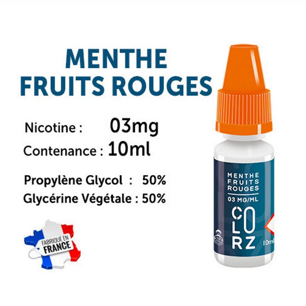Vap Nation Colorz Lot De 5 Liquides - Menthe Fruits Rouges 3 Mg 3 Vap Nation Colorz Lot De 5 Liquides - Menthe Fruits Rouges 3 Mg