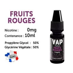 Vap Nation Lot De 5 Liquides - Fruits Rouges 0 Mg