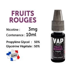 Vap Nation Lot De 5 Liquides - Fruits Rouges 3 Mg