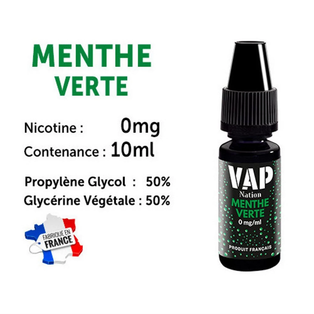 Vap Nation Lot De 5 Liquides - Menthe Verte 0 Mg 3 Vap Nation Lot De 5 Liquides - Menthe Verte 0 Mg