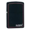 Zippo 218ZB Matte Black Red 60001437 -Fournitures Pour Fumeurs zippo 218zb matte black red 60001437