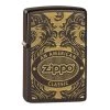 Zippo Design Scroll Art Déco Marron 60005290 -Fournitures Pour Fumeurs zippo design scroll art deco marron 60005290