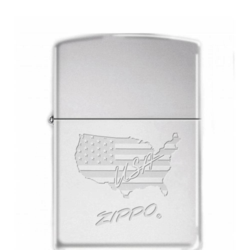Zippo US MAP FLAG